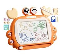 Tablero magnético para garabatos, tablero de dibujo, dibujo de dibujos animados, arte educativo, juguete de primavera multifuncional con 4 sellos para