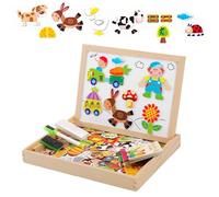 Tablero Magnético Para Niños - Placa Magnética De Madera | Juguetes de Escritura De Pizarra Para Niños Y Niñas, Juego de Dibujo Educativo De Niños Niños Y Bebés