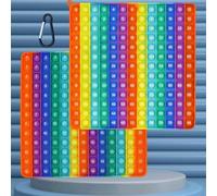 Tablero mnemotécnico de Silicona 12×12 12+12 para matemáticas Infantiles Pop It 2 en 1 Juguetes antiestrés Juguetes para Autismo Juguetes educativos sensoriales de Silicona