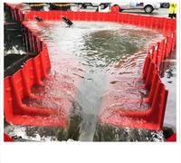 Tablero modular de barrera de flujo de agua, tablero de plástico en forma de L, apto para ingeniería de garajes subterráneos, 2 piezas por juego