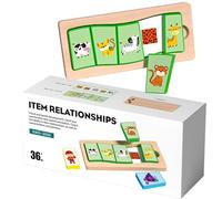 Tablero para Emparejar,Juguete Interactivo De Madera Educativo Y Divertido,Juego De Viaje para Emparejar Formas | para Niños y Niñas Hogar Aula Escuela Fiesta