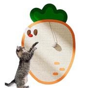 Tablero para rascar la Pared del Gato, rascador de Pata de Gato de sisal con Forma de Zanahoria, con Almohadilla para rascar de protección de sofá Resistente al Desgaste de Bola