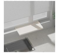 Tablero para ventana， Placa extensora for alféizar de ventana, estante magnético almacenamiento for, extensor encimera acero al carbono impermeable(60x25cm/23.62x9.84in)