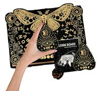 Tablero parlante de madera - Tableros de espíritu de adivinación de 241 g, Planchette en forma de corazón, Folleto guía en inglés, Tablero de mensajes mística | Divertido juego de fiesta para re