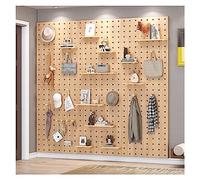 Tablero Perforado de Pared, tableros Perforados de Cocina de fácil instalación, Tablero Perforado de Madera de 12 mm de Espesor, Tablero de Pared Perforado para organización de Tal