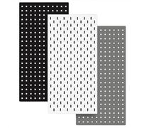 Tablero perforado for organizador de pared, kits de tablero perforado for oficina, dormitorio, cocina, baño y manualidades.(Color1,11x11in/28x28cm)