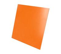 Tablero plástico fenólico, Hoja de baquelita resina fenólica, color naranja, varios tamaños, 8 mm grosor, paquete 11(250mm x 250mm)