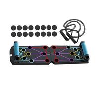 Tablero plegable de flexión - Home Gym Trainer, base de construcción muscular, de vigas push up | Tablero de entrenamiento compacto con diseño antideslizante y zonas objetivo para