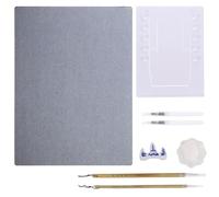 Tablero portátil para artistas con caballete ajustable, soporte para pinceles y kit de dibujo Clete, suministros de arte aptos para viajes en varios colores para creativi al aire libre