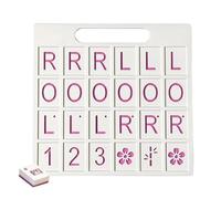 Tablero Práctica Mahjong Solo 24 Ranuras, Actividades Aprendizaje Americano
