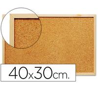 Tablero Q-Connect Cortica con marco de madera 300 x 400 mm