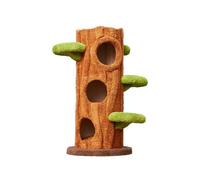 Tablero rascador de Varios Niveles, Nido cálido for Gatos con Pompones, Juguetes for, condominio for(L)