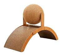 Tablero Rascador Gatos Juguete Bola Sisal Colgante, Diseño Puente Arqueado, Almohadilla Duradera Evitar Daños Los Muebles, Adecuado For Que Varios Gatos Jueguen Y Descansen(Small(35x15x26cm))