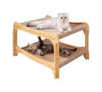 Tablero Rascador Para Gatos - 37 Cm, Almohadilla Rascadora De Cartón Corrugado | Sisal Doble Capa - MDF | Estilo De Sofá Duradero Que No Se Desprende - Cama Rascador Para Gatos | Juego Interactivo Des
