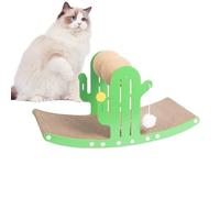 Tablero rascador para Gatos, Poste rascador de Cactus - Rascador para Gatos con Pelota,Interesante Juguete para rascar Gatos, Juguetes relajantes para Mascotas de Interior sacudibles