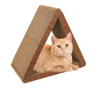 Tablero Rascador para Gatos,Rascador Triangular Interactivo para Gatos - Juguete Desmontable para Mascotas, Ejercitador Mental y Físico para Uso en Interior y Exterior