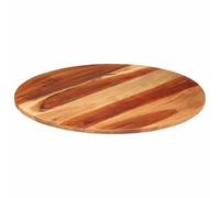 Tablero redondo de madera maciza de acacia de 60 cm, 15-16 mm | Para mesa en casa y espacio comercial, encanto rústico, fácil montaje con cualquier pata, hay diferencias de color
