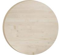 Tablero redondo para mesa de madera de pino, diámetro 75cm y gran grosor de 3 cm I ASTIGARRAGA