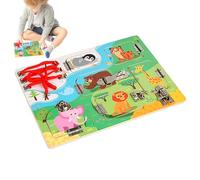 Tablero Sensorial | Juguetes De Madera Con Divertidas Actividades De Aprendizaje - Juguetes Sensoriales,Para Niños Y Niñas A partir de 3 Años Para Avión Aéreo Hogar Coche Preescolar, Fiesta De Navidad