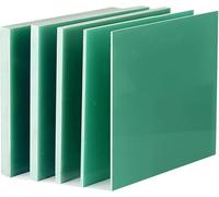 Tablero ultrafino de fibra vidrio, 6 piezas Hoja FR4 100x100 mm aislante resina epoxi verde agua 3240 G10 Placa fina(200 * 200 * 0.8mm)