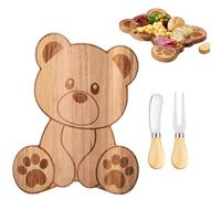 Tableros De Aperitivo,Bandeja De Servicio Versátil En Forma De Oso,Bandeja De Alimentos Para Cocina | Para Aperitivo Snack Mariscos Frutas Picnic Recepción Boda