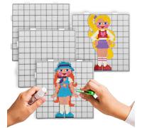 Tableros de clavijas de cuentas fusibles, reutilizables, resistentes al calor, tapete de recolección de cuentas para niños, para adultos, adolescentes, principiantes, proyectos de arte de cuentas