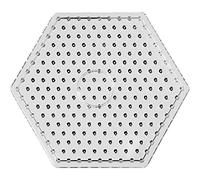 Tableros de clavijas tamaño 17 cm, transparente, JUMBO - hexágono, 5 piezas