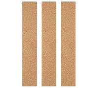 Tableros de corcho, 9 tiras de tablero de corcho marrón 30x5x0,6 cm notas boletín oficina hogar