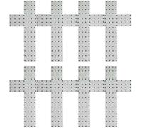 Tableros de corona con agujero, 6 uds., forma de corona en forma de cruz, marco de madera de 8x12 pulgadas, suministros para hacer bricolaje para Navidad, Halloween