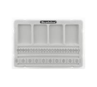Tableros de cuentas Beadalon para hacer joyas - Bandeja antivuelco flocada con tapa - Herramienta ideal para el dise o de joyas para artesanos y