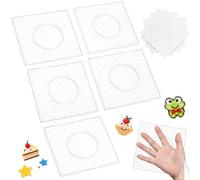Tableros de cuentas fusibles, cuadrados transparentes de 5 mm, resistentes al calor, tableros de clavijas para niños, niñas, adultos, adolescentes, hija, hijo, actividades artísticas