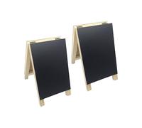 Tableros De Escritura Plegables Compactos Construcción De Madera Natural Tableros Móviles De Doble Que Ahorran Espacio Para Enseñar Aprendizaje Pizarras Plegables De Doble