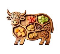 Tableros de madera para charcutería, con forma de , bandeja para servir con compartimentos, para aperitivos, frutas, , banquetes, reuniones familiares, celebraciones de inauguración de la