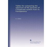 Tables for computing the spectrum of the particles of a dispersed system from its transparency