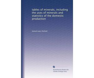 tables of minerals, including the uses of minerals and statistics of the domestic production