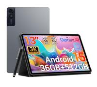 Tablet 13 Pulgadas, 36GB+512GB/1TB Tablet Android 15, Gaming Tablets Octa Core 11580mAh Helio G99, Gemini AI/4G Dual SIM+WiFi 5G/13MP+8MP/GPS/OTG/Face ID/4 Altavoces Tableta Grande