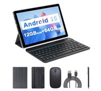 tablet 2 en 1 2023, tablet Android 11 de 10 pulgadas con teclado, 4 GB + 64 GB, tabletas con lápiz capacitivo de mouse, 1.8 GHz Quad Core, visualización táctil HD de 1280 x 800, cámara dual de 8 MP,