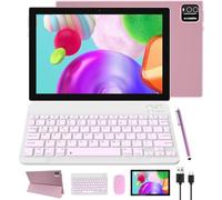 Tablet Android 13 tabletas 2 en 1 de 10 pulgadas, tableta con teclado, funda para ratón, película protectora, lápiz capacitivo, Android Tableta, juego de computadora de 10.1 pulgadas, pestaña 64 GB+8