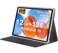 Tablet Android 15 2025, 11 pulgadas, tablet Android: desbloqueo facial, 6+6GB+128GB+1TB expandible, procesador octa-core, batería de 8000mAh con carga rápida de 18W, WiFi 6.0 + Bluetooth 5.0, incluye
