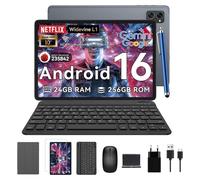 Tablet BestTab T20 10,1" 256GB WiFi 5000mAh Android 16 con teclado Gris