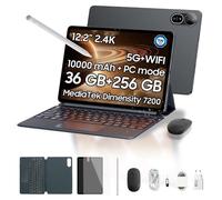 Tablet Blackview Mega 12 12,2" 256GB 5G 10000mAh Android 16 Negra con teclado