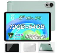 Tablet Blackview Zeno 1 8" HD 90Hz 4GB 64GB WiFi/4G 6000mAh Android 15 Verde + Funda + Protector