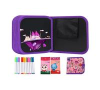 Tablet, Creative Learning Workbook, Sketchpad with Liquid Chalk, Washable Doodling Ledger, Educational Activity Set with Vibrant Colors, Literacy Tool for Boys and Girls