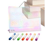Tablet De Dibujo Para Almohadilla Recargable Tipo-C 3 Modos 7 Colores 35,5 Cm