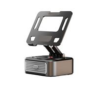 Tablet Holder For Desk - 360 Degree Rot | Stereo Adjustable Stand For Creative Desk Speaker, Office and Desktop Holder, Durable; Perfect For Professional Video Calls and Ergonomic Setup