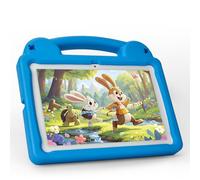 Tablet para niños de 10.1 pulgadas - Tablet Android 15 para niños con A523 Octa-Core, 8 GB + 64 GB, batería de 5000 mAh, Wi-Fi 6, controles parentales, certificado GMS, con funda de EVA azul