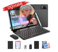 Tablet PC 2 en 1 DOOGEE Android 16 U13 de 13 pulgadas, 32GB (6 + 26) 256GB, batería Gemini AI mAh, Widevine L1, con soporte, nueva. Black VIP Edition
