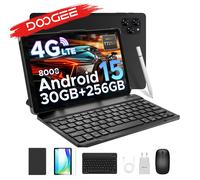 Tablet PC 2 en 1 DOOGEE Tab G6, 4G LTE, 11 Pulgadas, Android 15, 30 GB de RAM (6+24), 256 GB de ROM, Batería de 8000 mAh, Compatible con Widevine L1 Black tablet only