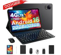 Tablet PC DOOGEE Tab G5 con Android 16, pantalla de 10.1 pulgadas, batería de 7500mAh, 20GB de RAM (3+17), 128GB de ROM, compatible con Widevine L1, 4G LTE. Tablet Only Blue