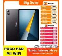 Tablet PC Original POCO Pad M1, Batería de 12000 mAh, Pantalla Cristalina de 12.1 Pulgadas y 2.5K a 120 Hz, Procesador Snapdragon 7s Gen 4 Gray